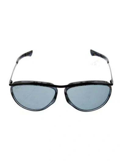 Pre-owned Ray Ban Olympian Aviator Sunglasses In Blue