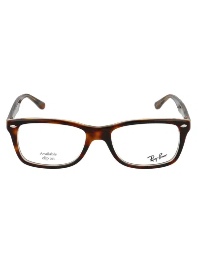 Ray Ban 0rx5228 Glasses In 5913 Havana/brown/yellow