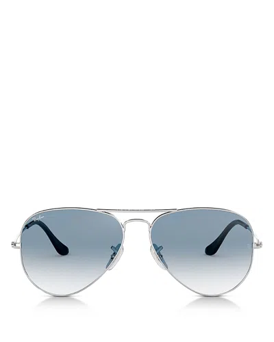 Ray Ban Women's Rb3025 58mm Original Polarized Aviator Sunglasses In Polar Blue