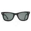 Ray Ban Original Wayfarer Bio Acetate Green Unisex Sunglasses Rb2140 135831 50 In Black / Green
