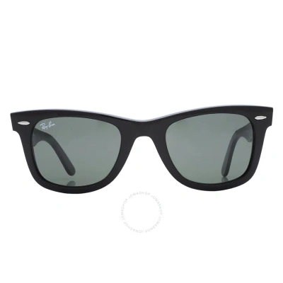 Ray Ban Original Wayfarer Bio Acetate Green Unisex Sunglasses Rb2140 135831 50 In Black / Green
