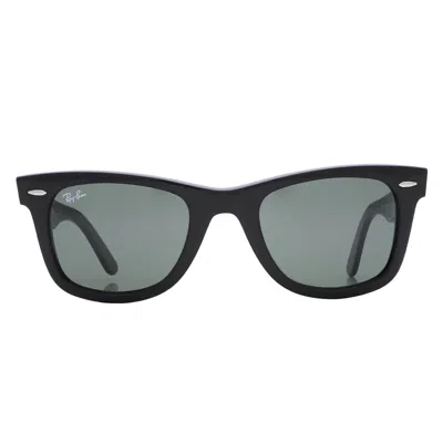 Ray Ban Original Wayfarer Bio Acetate Green Unisex Sunglasses Rb2140 135831 50 In Black