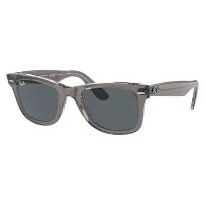 Ray Ban Original Wayfarer Blue Square Unisex Sunglasses Rb2140 1355r5 50 In Gray