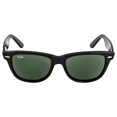 Ray Ban Original Wayfarer Classic Green G-15 Unisex Sunglasses Rb2140 901 54 In Black
