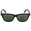 Ray Ban Original Wayfarer Classic Green G-15 Unisex Sunglasses Rb2140 901 54 In Black