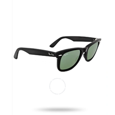 Ray Ban Original Wayfarer Classic Green Unisex Sunglasses Rb2140 901 50 In Black / Green