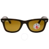 Ray Ban Original Wayfarer Classic Polarized Brown Classic B-15 Unisex Sunglasses Rb2140 902/57 50 In Brown