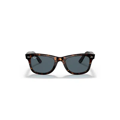Ray Ban Original Wayfarer Classic Sunglasses Havana Frame Blue Lenses 50-22