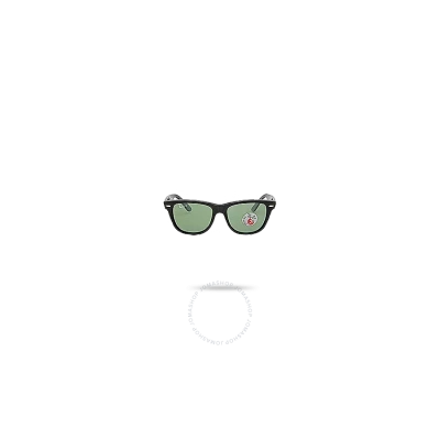Ray Ban Original Wayfarer Polarized Green Classic G-15 Square Unisex Sunglasses Rb2140 901/58 50 In Black / Green
