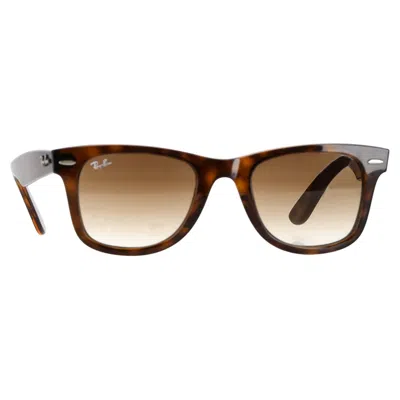 Ray Ban Original Wayfarer Sunglasses In Brown Acetate
