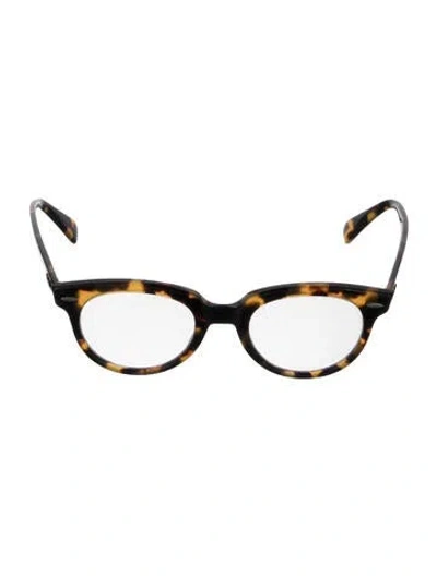 Pre-owned Ray Ban Orion Round Eyeglasses In Brown