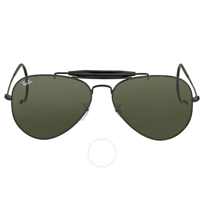 Ray Ban Outdoorsman Green Classic G-15 Men's Sunglasses Rb3030 L9500 58 In Black / Green