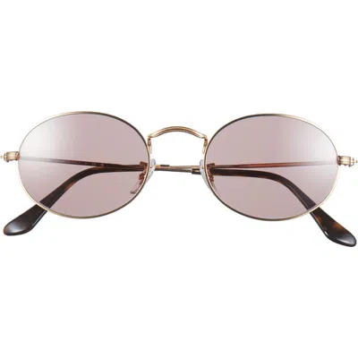 Ray Ban Ray-ban Oval 51mm Sunglasses In Arista Gold