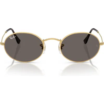 Ray Ban Ray-ban Oval 51mm Sunglasses In Arista Grey
