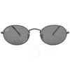 Ray Ban Oval Dark Gray Unisex Sunglasses Rb3547 002/b1 51 In Black / Dark / Gray