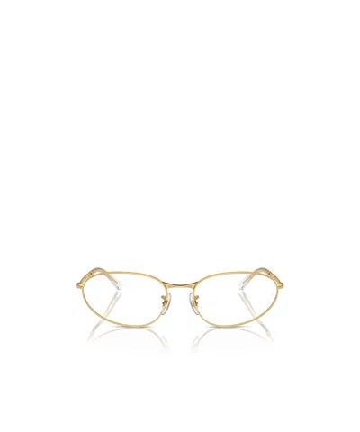 Ray Ban Oval-frame Glasses In Brown