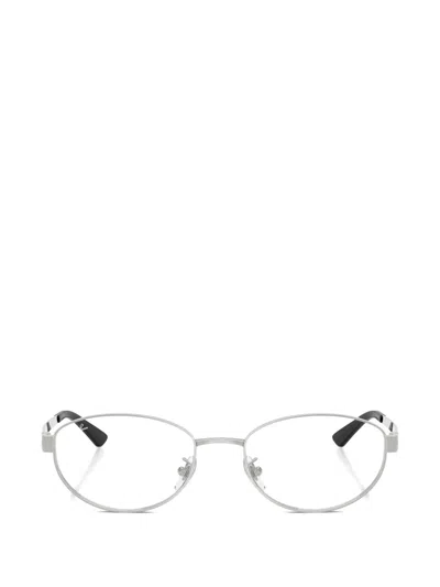 Ray Ban Oval-frame Glasses In Silver