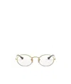 Ray Ban Ray-ban Oval Frame Glasses In Gold