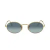 Ray Ban 3547 Oval Sunglasses In 001/3m
