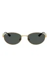 Ray Ban Oval-frame Sunglasses In Green