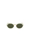 Ray Ban Ray-ban Oval Frame Sunglasses In Green