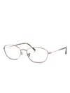 Ray Ban Oval Glasses In Gold