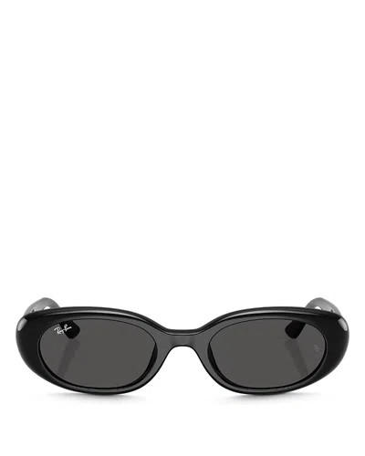 Ray Ban Ray-ban Oval Pillow Sunglasses, 53mm In Black