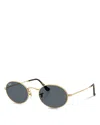 Ray Ban Ray-ban Oval Sunglasses, 51mm In Arista/gray