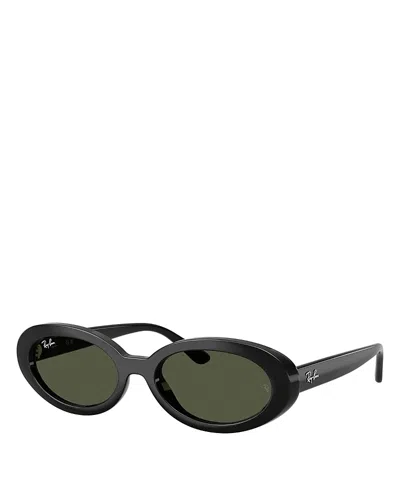 Ray Ban Ray-ban Oval Sunglasses, 54mm In Black