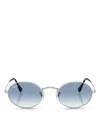 Ray Ban Ray-ban 54mm Gradient Round Sunglasses In Silver