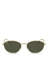 Ray Ban Ray-ban Oval Sunglasses, 58mm In Gold Flash