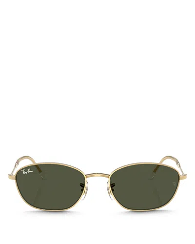 Ray Ban Ray-ban Oval Sunglasses, 58mm In Gold Flash