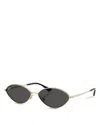 Ray Ban Womens Gold Rb3757 Kai Oval-frame Metal Sunglasses In Pale Gold