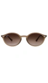 Ray Ban Oval Sunglasses In Turtledove