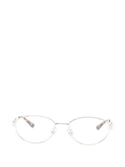 Ray Ban Oval-frame Glasses In Gold
