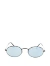 Ray Ban Oval-frame Sunglasses In Pattern