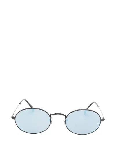 Ray Ban Oval-frame Sunglasses In Pattern