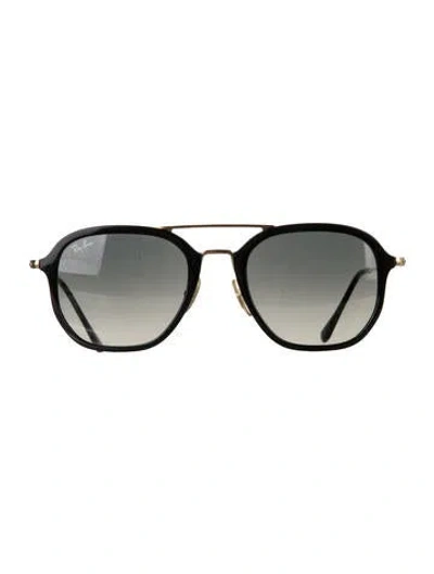 Pre-owned Ray Ban Oversize Gradient Sunglasses In Black/neutrals