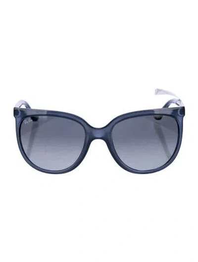 Pre-owned Ray Ban Oversize Gradient Sunglasses In Blue