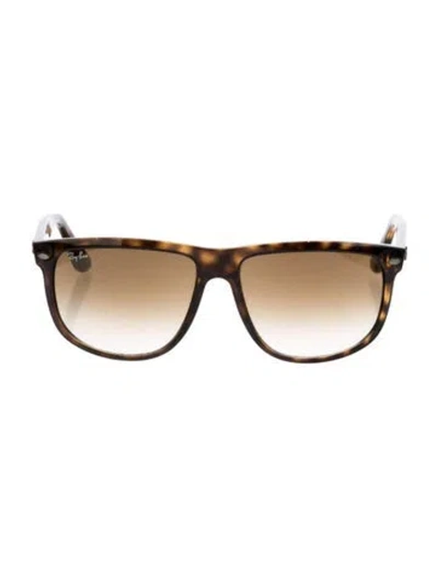 Pre-owned Ray Ban Oversize Gradient Sunglasses In Brown