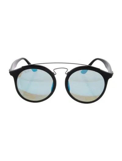 Pre-owned Ray Ban Oversize Tinted Sunglasses In Black