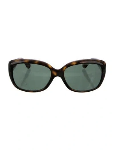 Pre-owned Ray Ban Oversize Tinted Sunglasses In Brown/orange