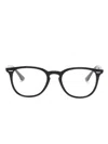 Ray Ban Pantos-frame Glasses In Black