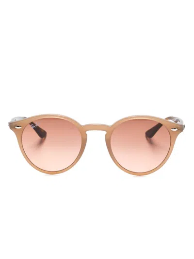 Ray Ban Pantos-frame Sunglasses In Brown