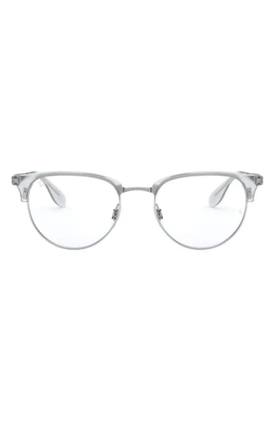 Ray Ban Phantos 51mm Optical Glasses In Silver