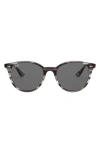 Ray Ban Phantos 53mm Round Sunglasses