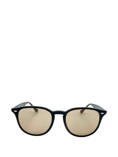 Ray Ban Phantos Round-frame Sunglasses In Black