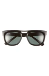 Ray Ban Phil 54mm Square Sunglasses In Black
