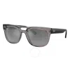Ray Ban Phil Bio-based Sunglasses Black Frame Silver Lenses Polarized 54-21 In Grey / Silver