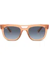 Ray Ban Phil Square-frame Sunglasses In Orange